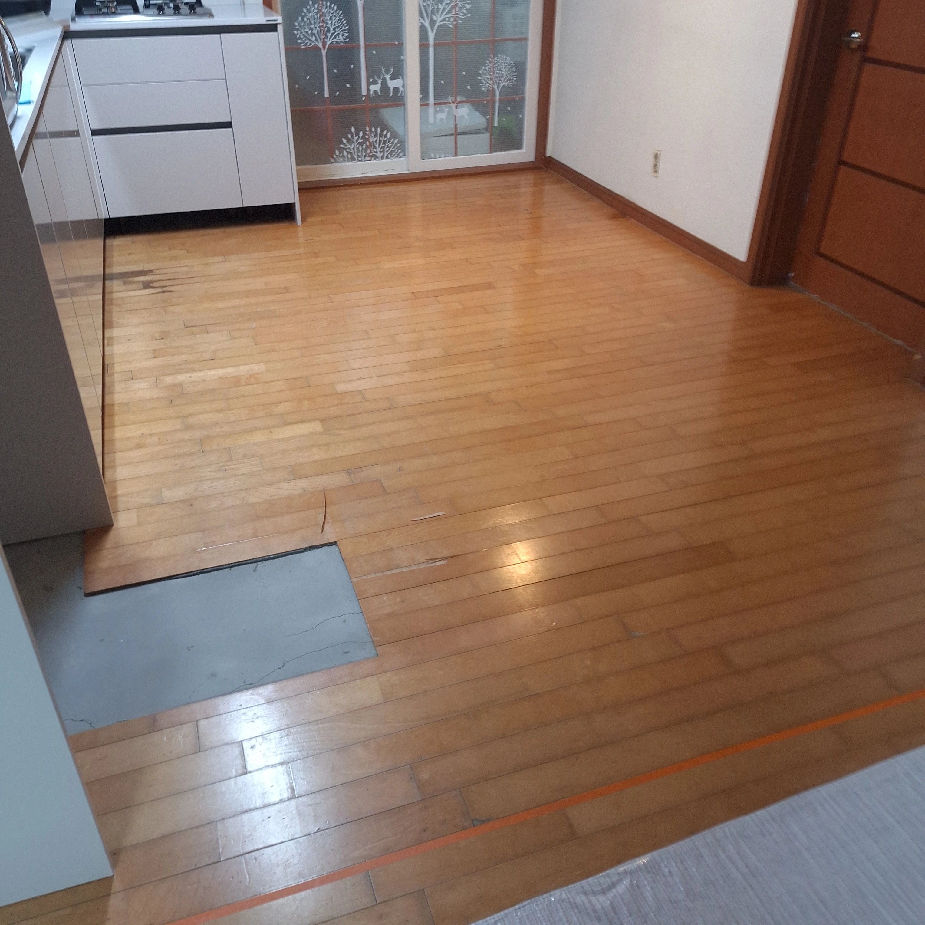 강화마루 부분 교체 시공
